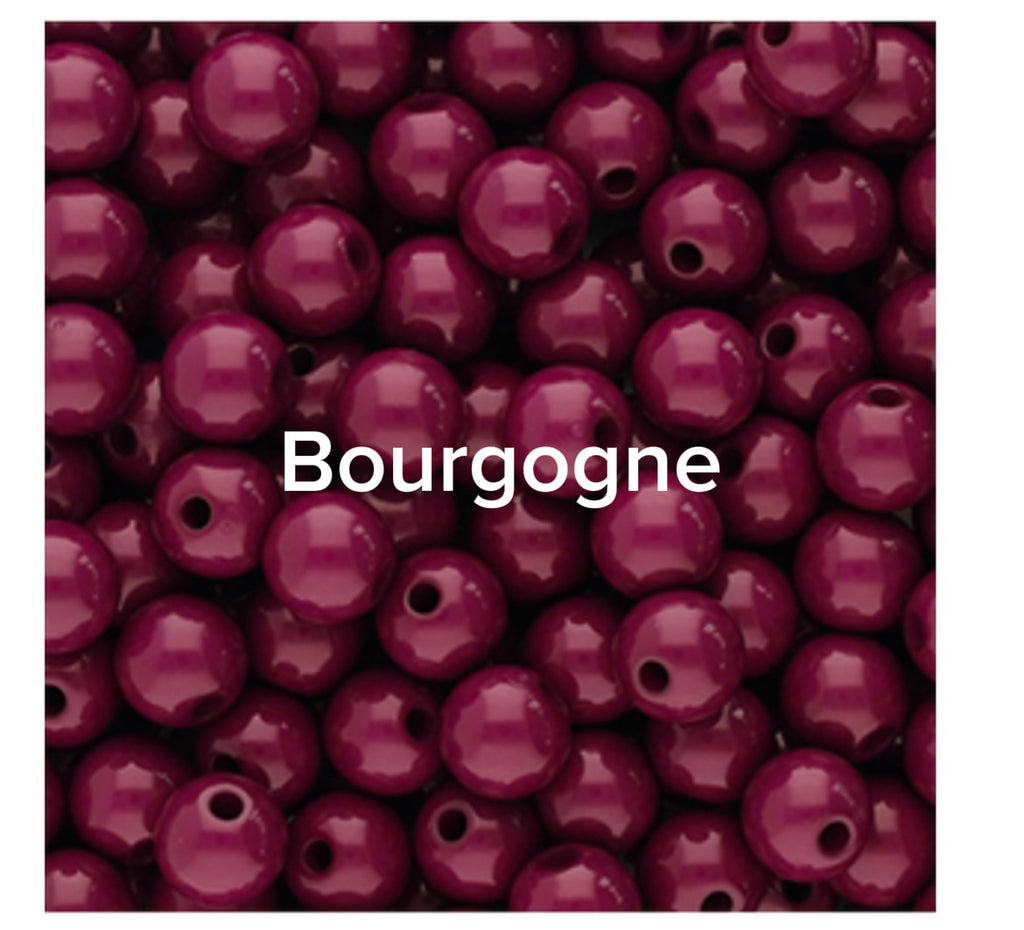 Collier Paulette – Perles Acryliques & Cœur en Résine - choisis ton coeur