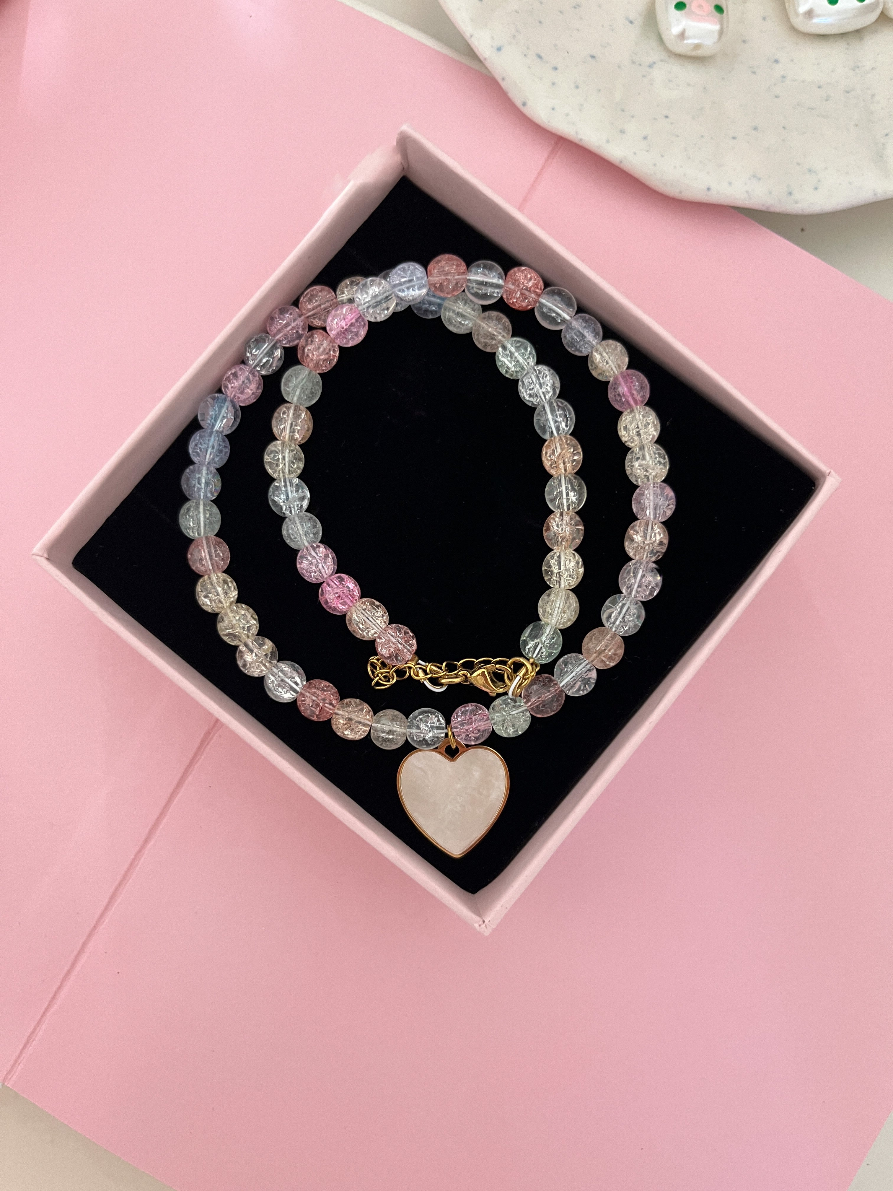 Collier Camélia (coeur)