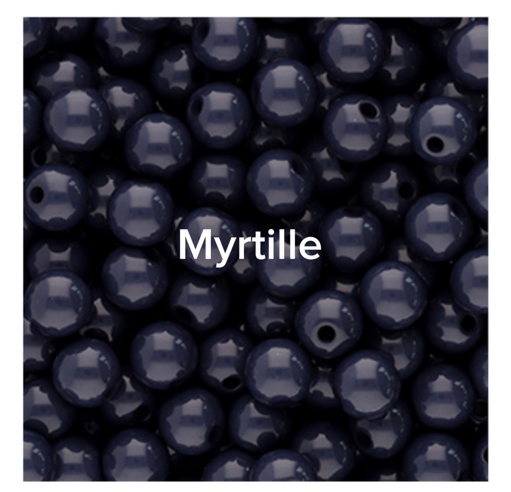 Collier Paulette – Perles Acryliques & Cœur en Résine - choisis ton coeur