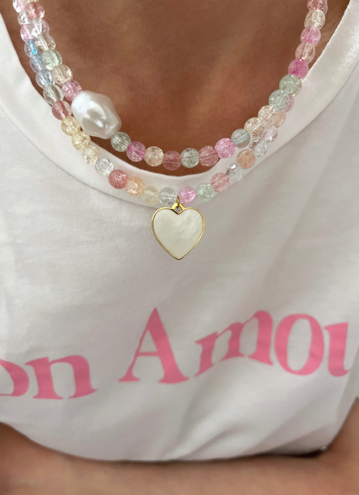 Collier Camélia (perle)