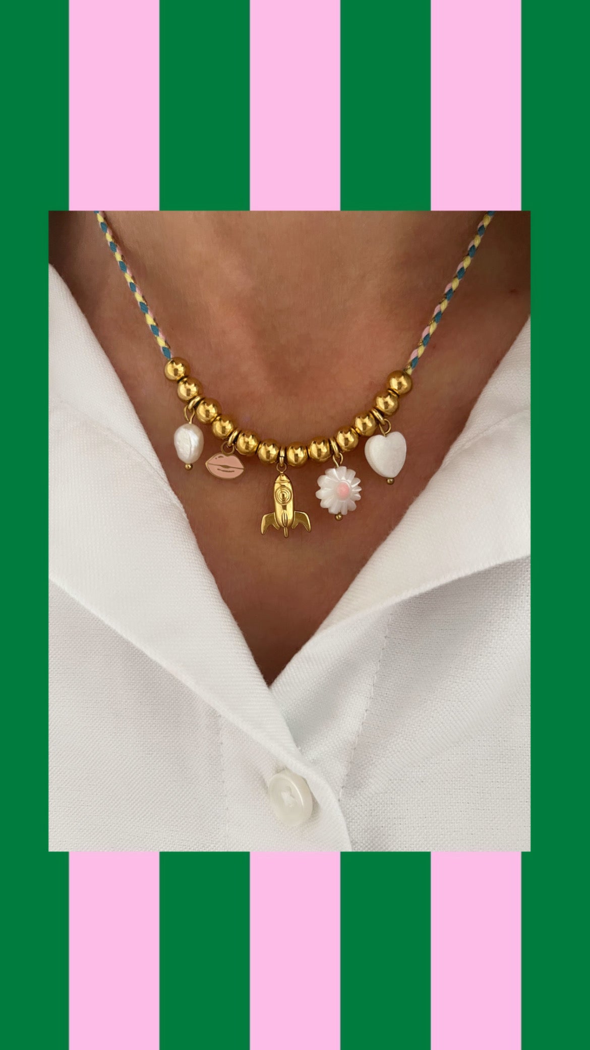 Collier POPPY cordon