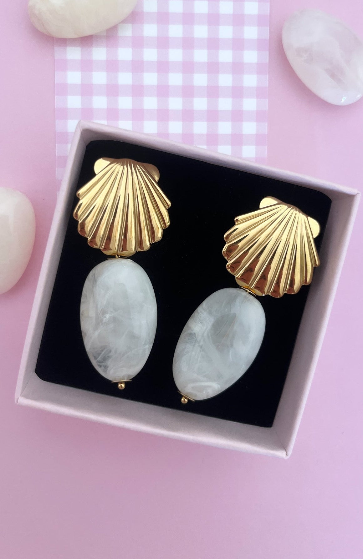 Boucles d’oreilles coquillages