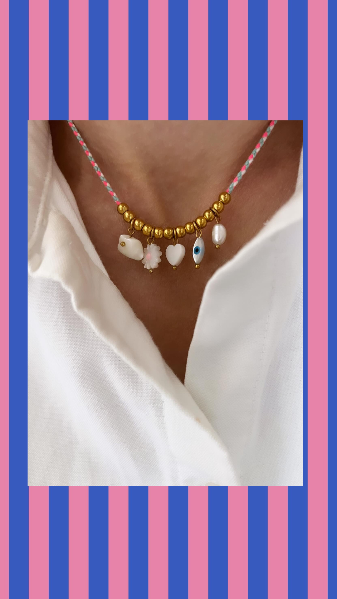 Collier POPPY cordon