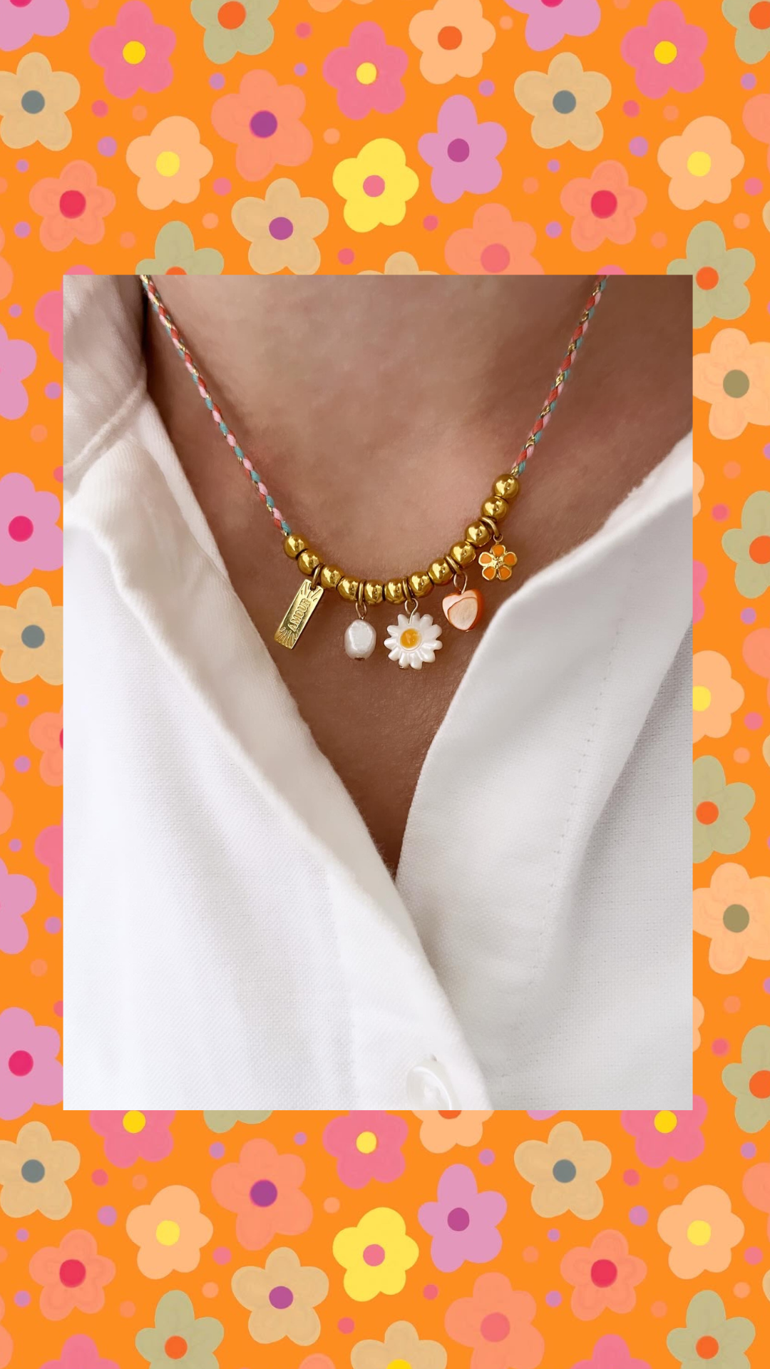 Collier POPPY cordon
