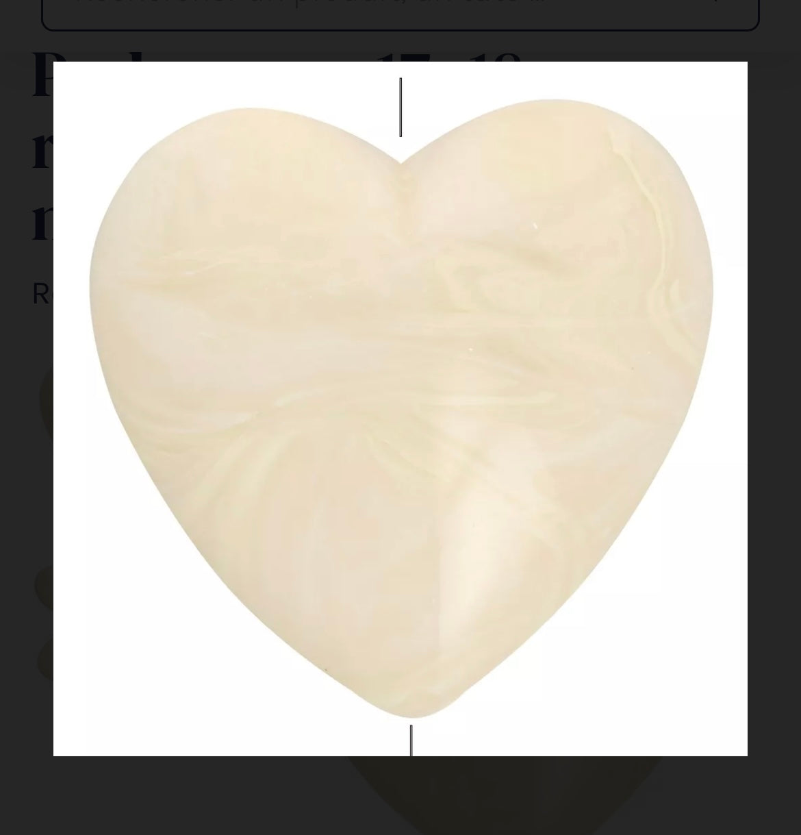 Collier Paulette – Perles Acryliques & Cœur en Résine