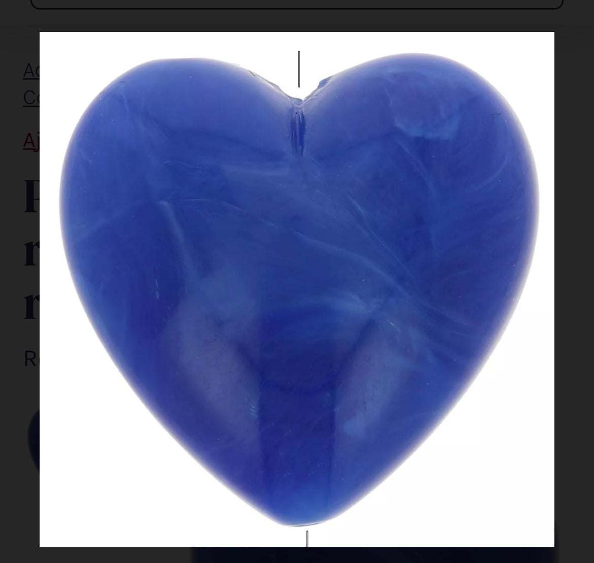 Collier Paulette – Perles Acryliques & Cœur en Résine