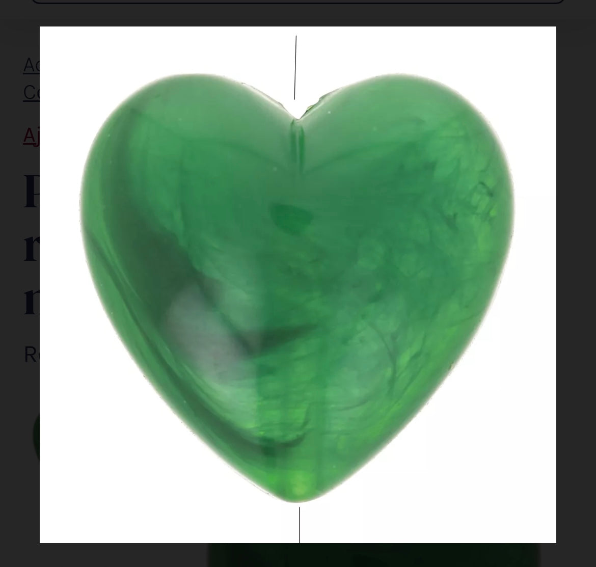 Collier Paulette – Perles Acryliques & Cœur en Résine